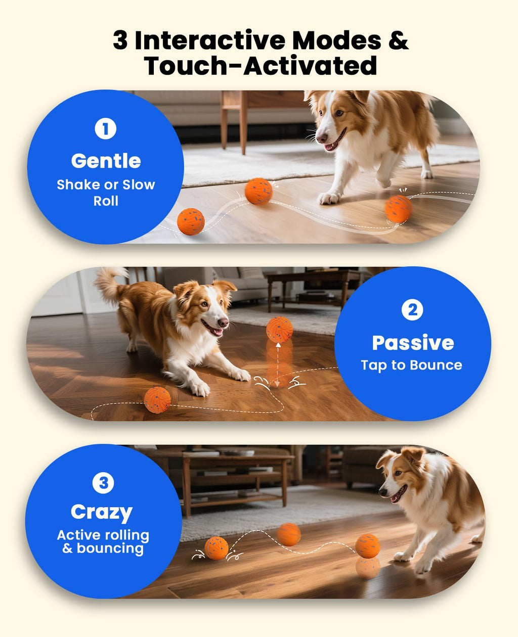 Balles de jouets pour chiens interactifs intelligents