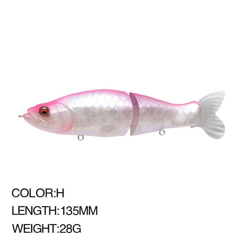 Aile multi-section I Diapositive 135MM 28G Lure Deux Section Aile dure
