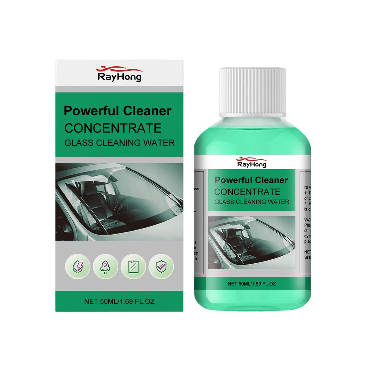 RAYHONG Automotive Glass Film Cleaner
