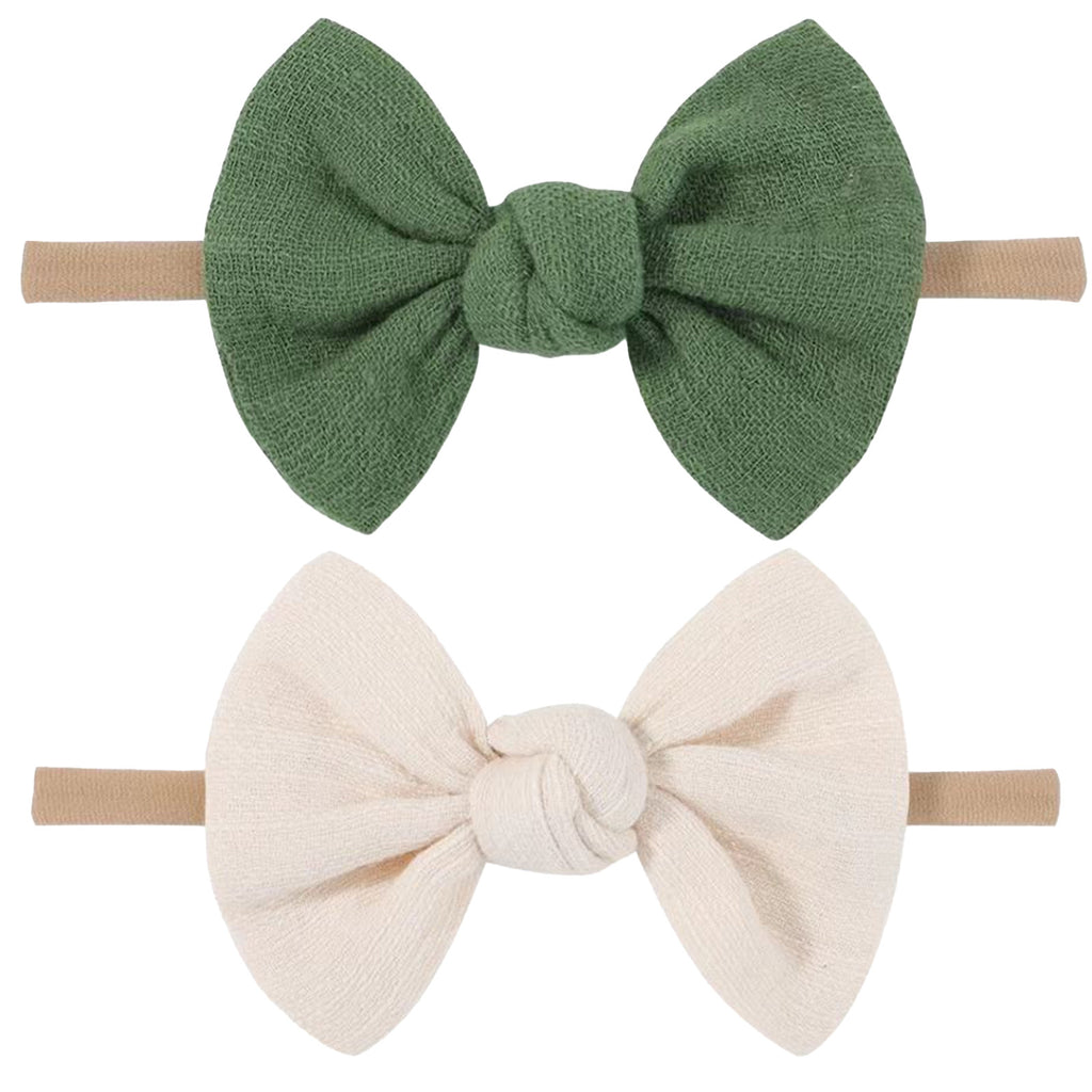 Bandes de tête douces Bébé filles Nylon Bande de tête avec cheveux Bow bandes de cheveux Accessoires pour cheveux pour Newb