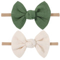 Bandes de tête douces Bébé filles Nylon Bande de tête avec cheveux Bow bandes de cheveux Accessoires pour cheveux pour Newb