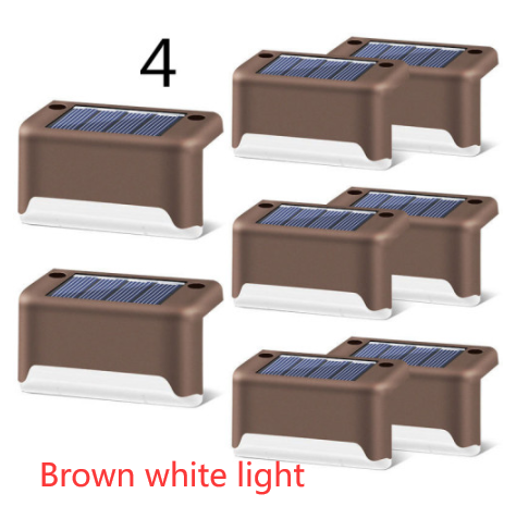 Mise à niveau de lampe solaire LED étanche lumières de pont solaire Solar Step lumière extérieure pour Pat