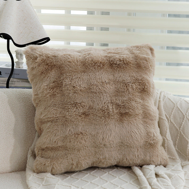 Couverture d'oreiller en peluche haut de gamme pour l'hiver