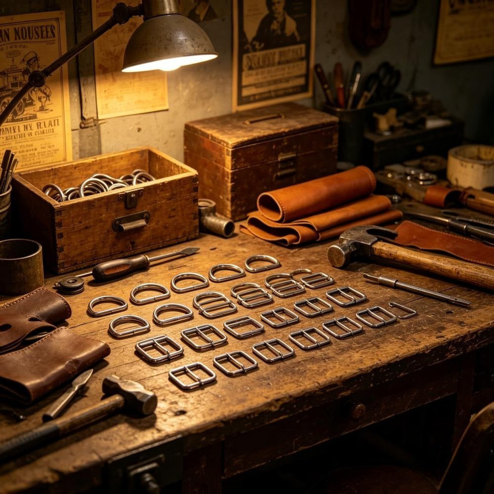 Set de bricolage de 60 pièces avec boucles de ceinture et anneaux D pour artisanat