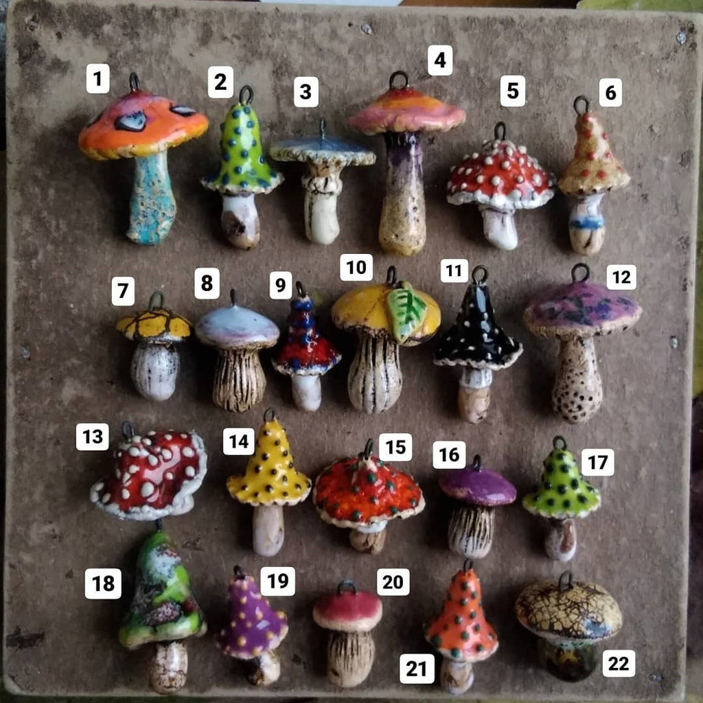 Accessoire de pendentif couleur mode pour champignons