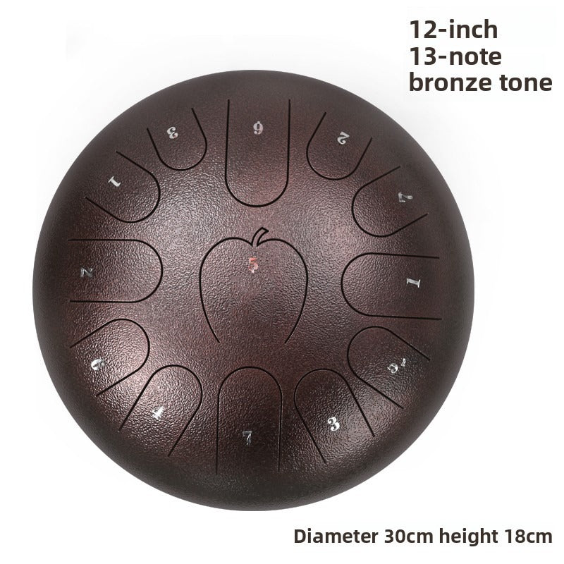 Tambour de langue en acier12 pouces13 Note Un style de pli