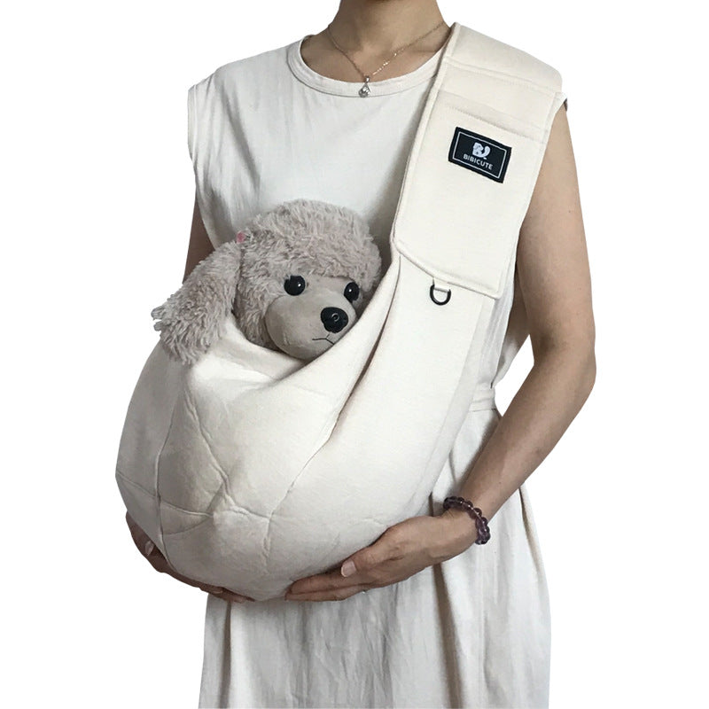 Sac à dos élégant et compact pour les épaules d'animaux de compagnie qui peut également être écrit comme un sac de corps croisé