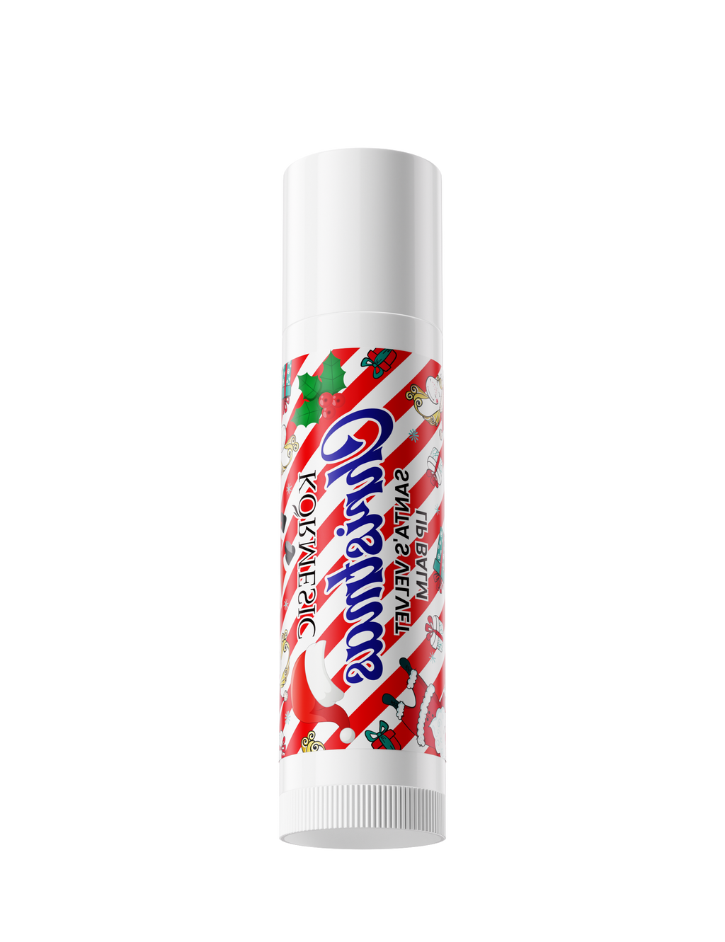 Baume à lèvres cadeau en velours du Père Noël