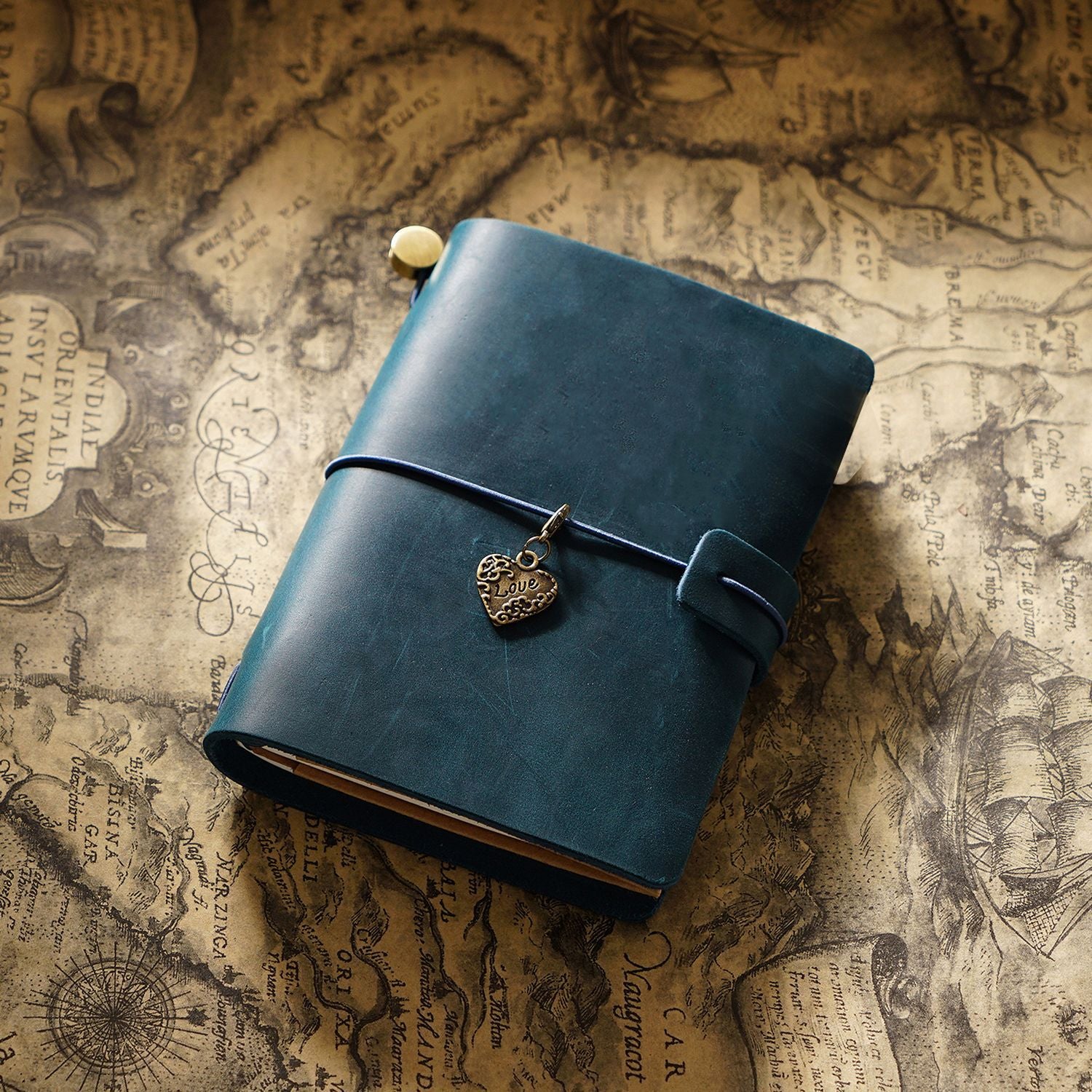 Carnet de voyage Cowhide Leather Journal Vintage