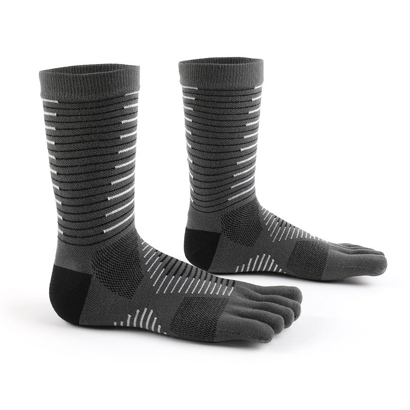 Marathon de plein air Courir les chaussons antidérapantes à cinq doigts pour hommes mi-calf