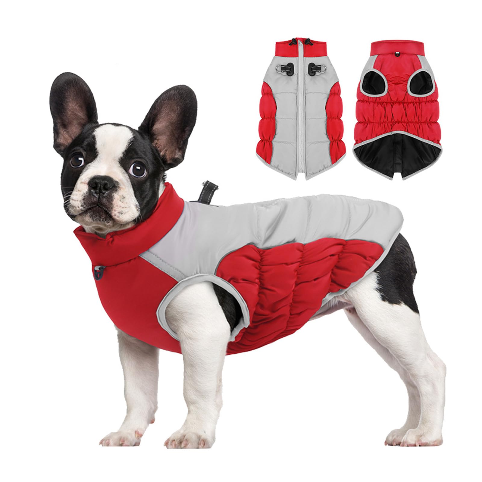 Manteaux pour chiens froids - Cozy imperméable à l'eau Veste de chien d'hiver réversible