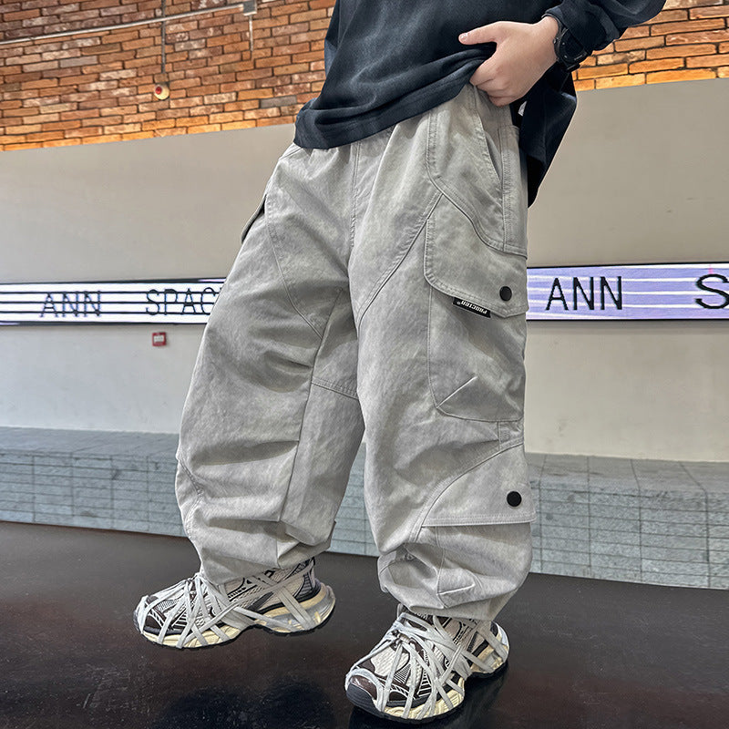 Garçons Printemps Vêtements Pantalons de fret tendance Handsome