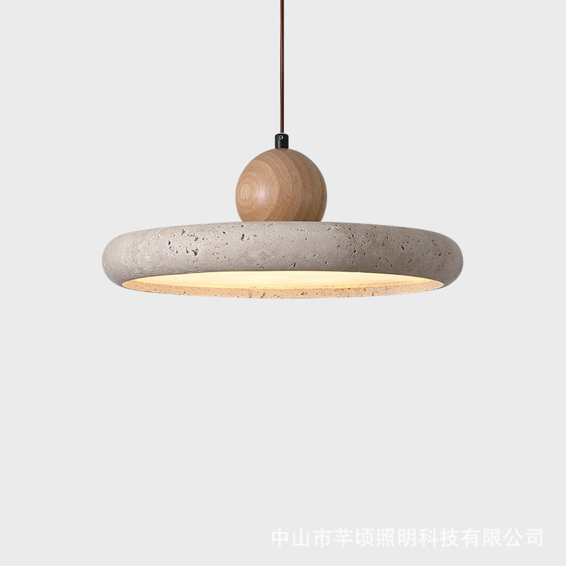 Moderne Minimalist jaune Cave Stone Pendentif lumière