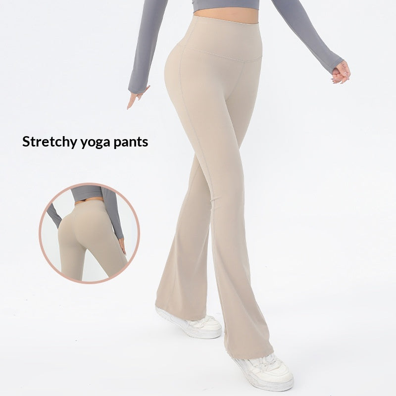 Pantalons de remise en forme avec jambes larges Slimming quand le vêtement de dessus convient pour le style extérieur