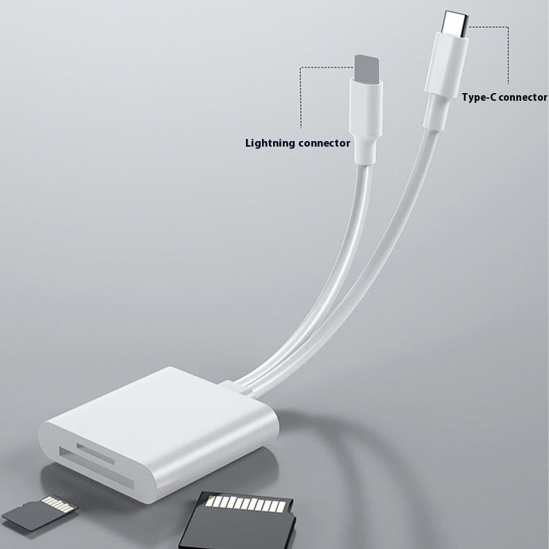 Convertisseur universel avec carte d'interface lecteur Typec Interface carte mémoire