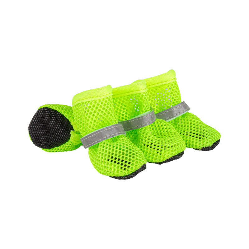Chaussures de chien d'été antidérapantes respirantes et portables
