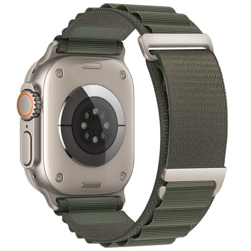Bracelet de montre avec deux sections de la boucle de nylon haute montagne