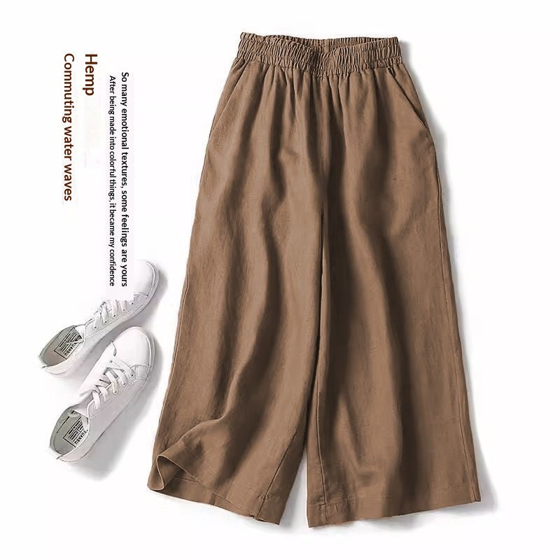 Pantalons à manches longues en coton liné à manches longues pour femmes