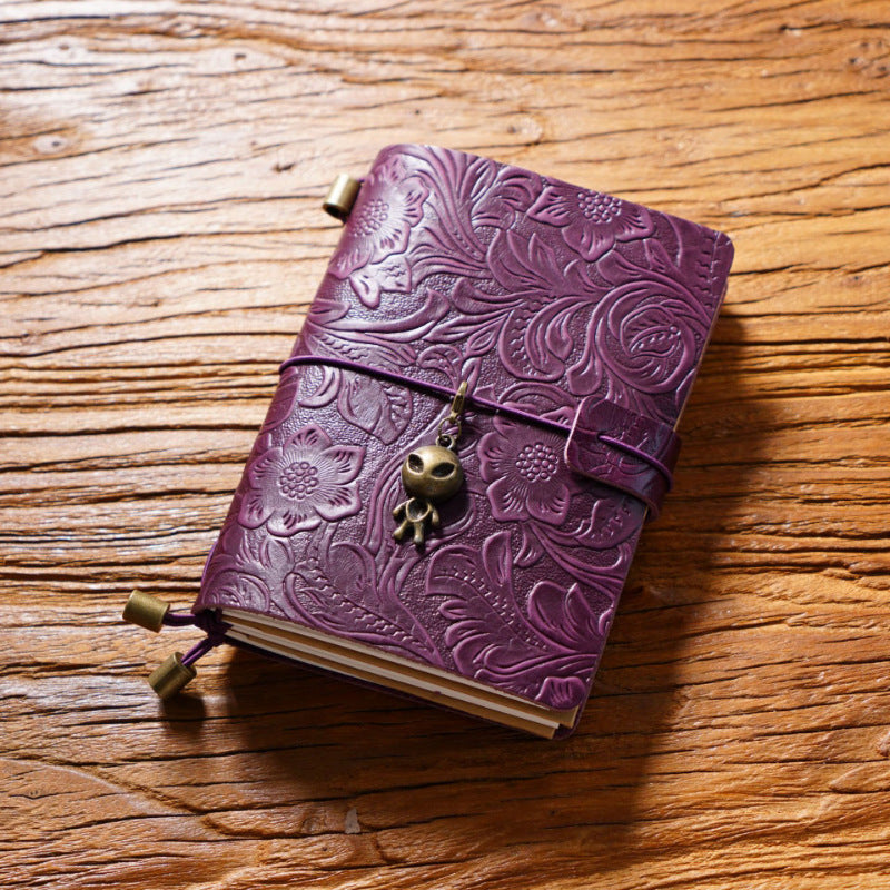 Creative Vintage Gravure Cowhide Voyage Notepad