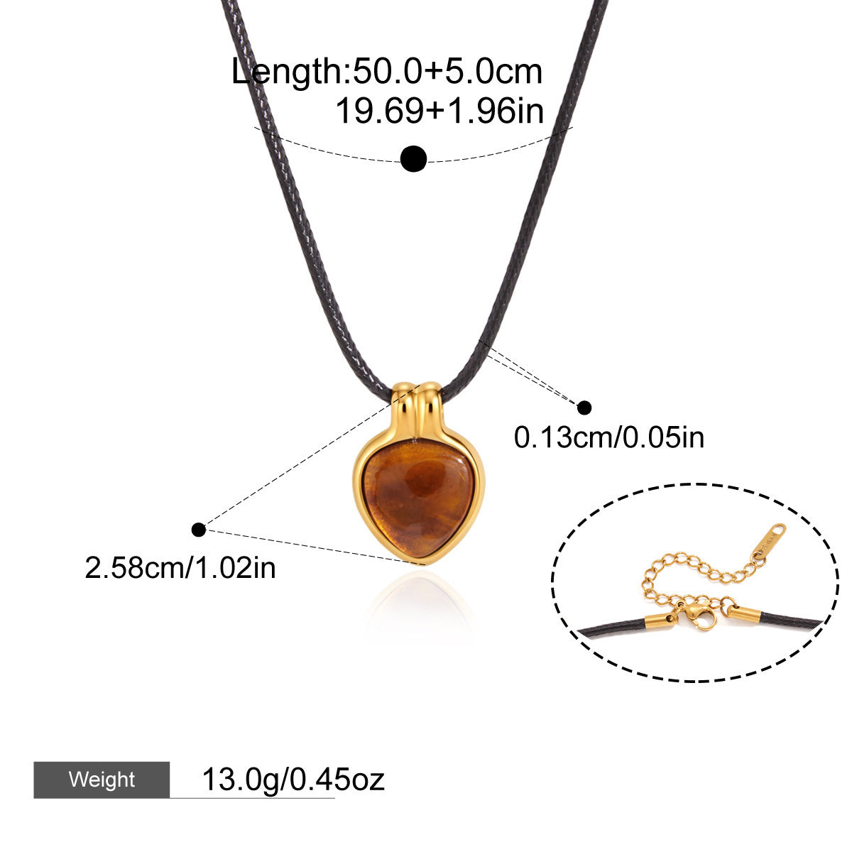 Collier en acier au titane pour les femmes