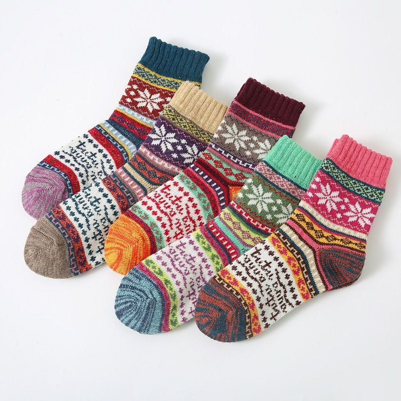 Chaussettes en laine thermique épaisses pour hommes