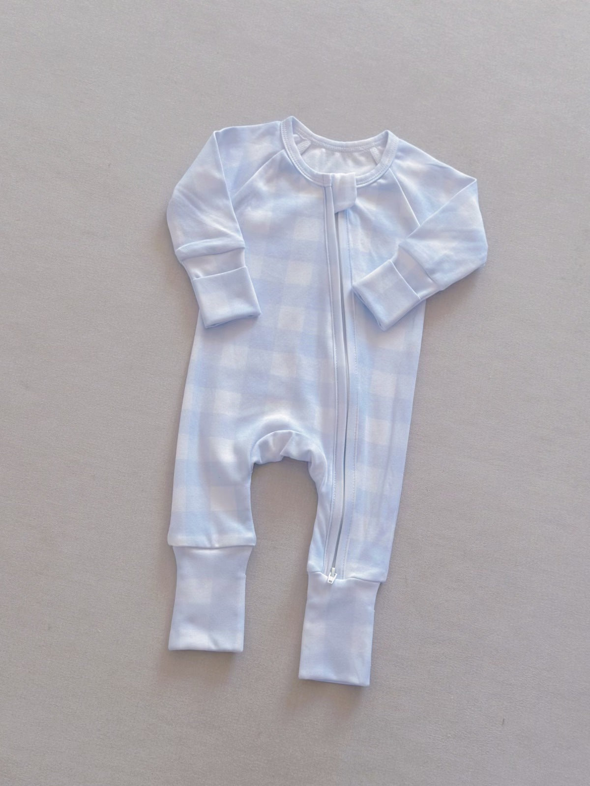 Nouveau style Baby Plaid Onesie Romper