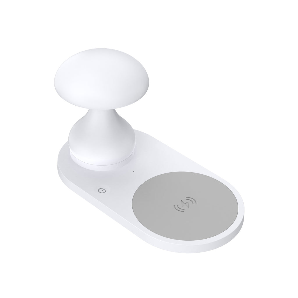 Chargeur de téléphone sans fil rapide multifonctionnel 10W Lampe de champignons