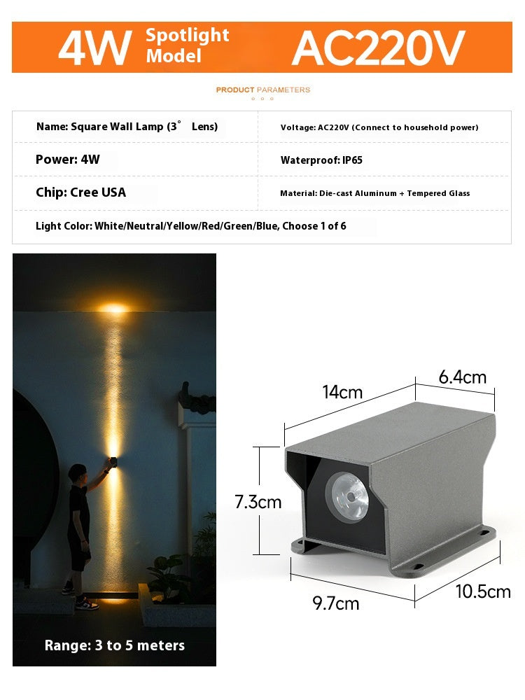 Lampe murale extérieure étanche Facade éclairage double tête