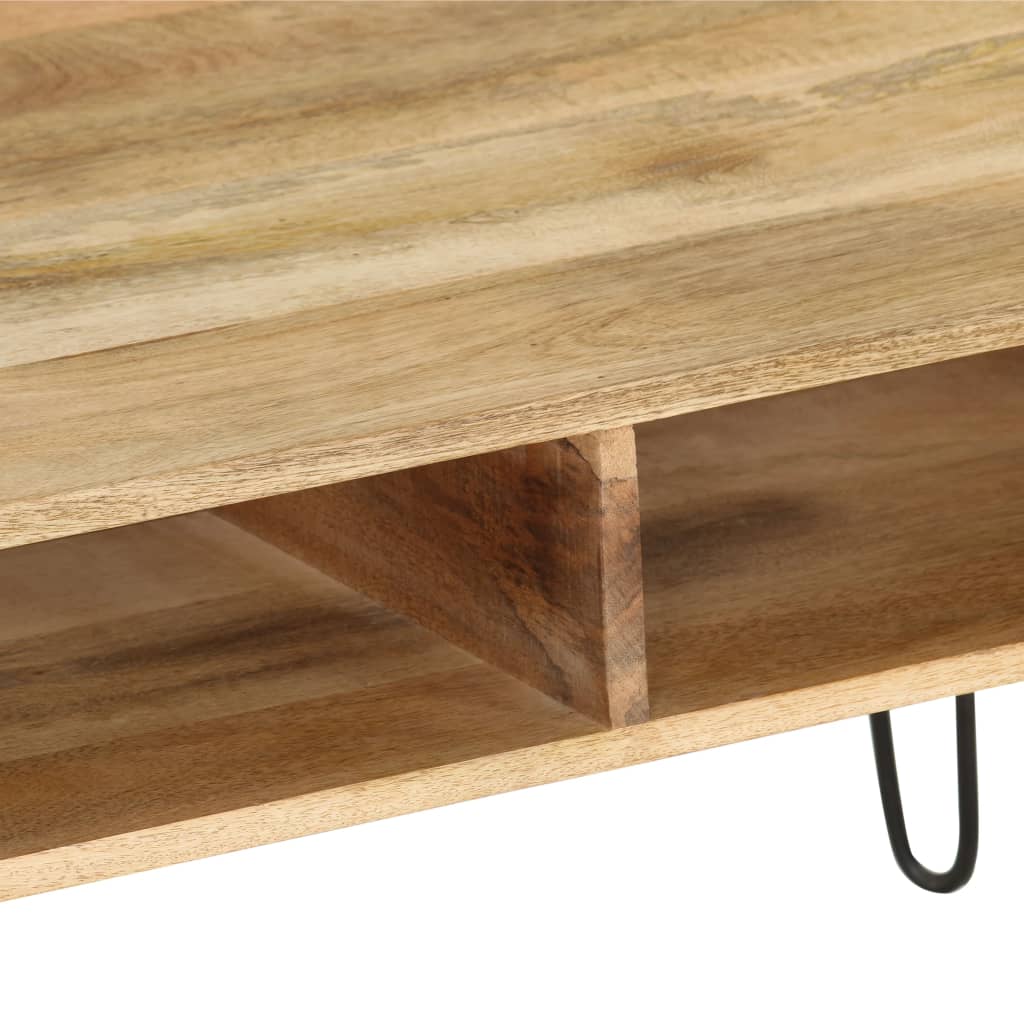 TV stand en bois massif de mangue 110x35x45 cm