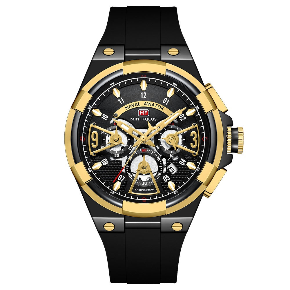 Montre de surface en quartz flottante étanche Casual