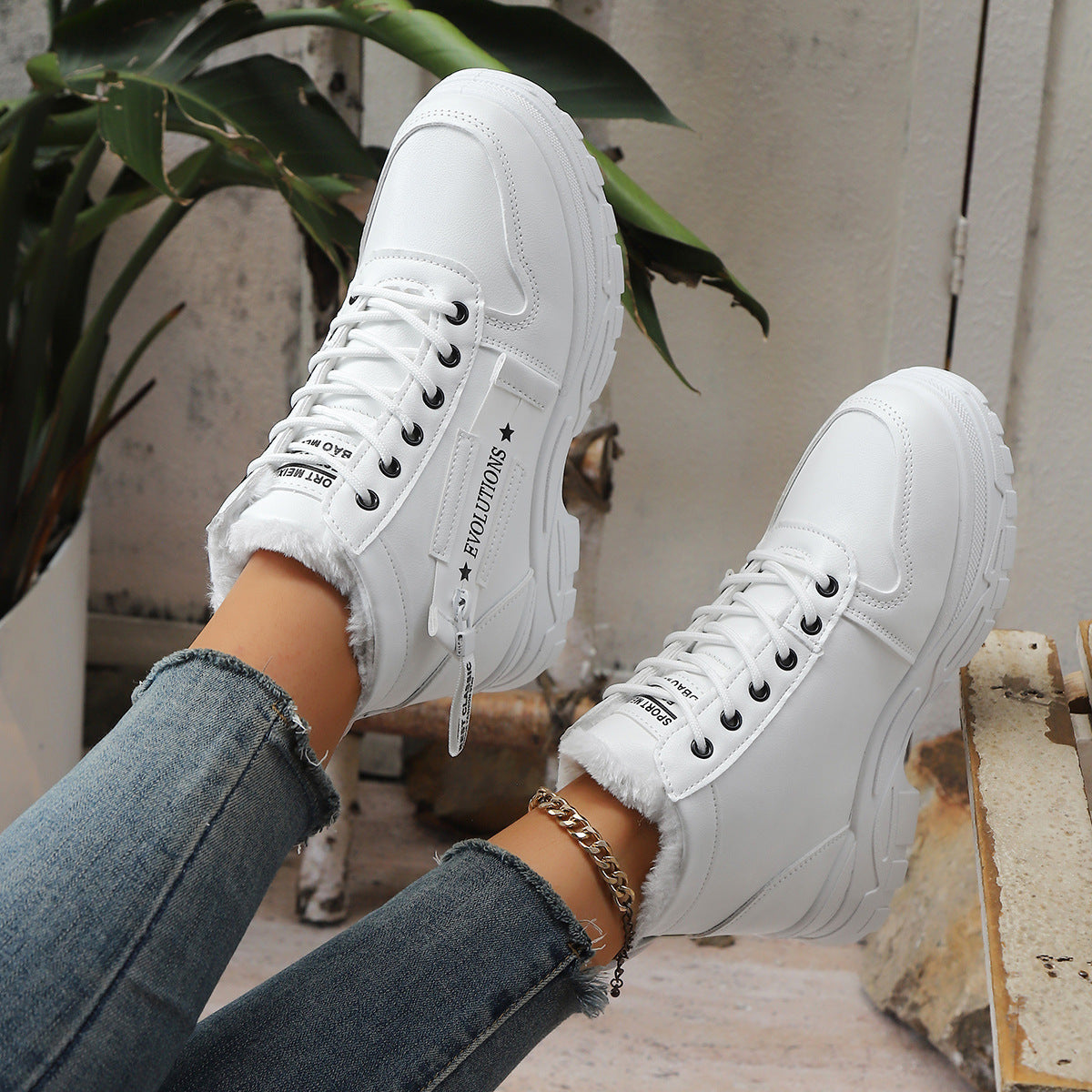 Bottes de neige de taille plus épaisse pour femmes