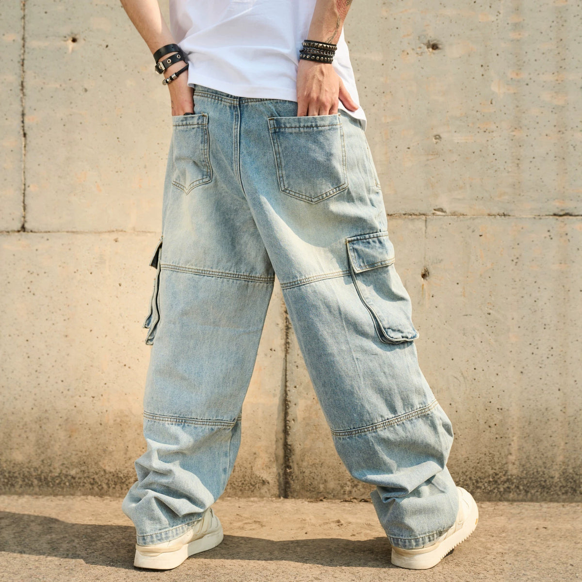 Jeans décontractés à la mode, style américain