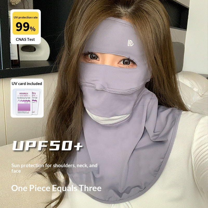 Masque du visage de la soie de glace d'été pour les femmes