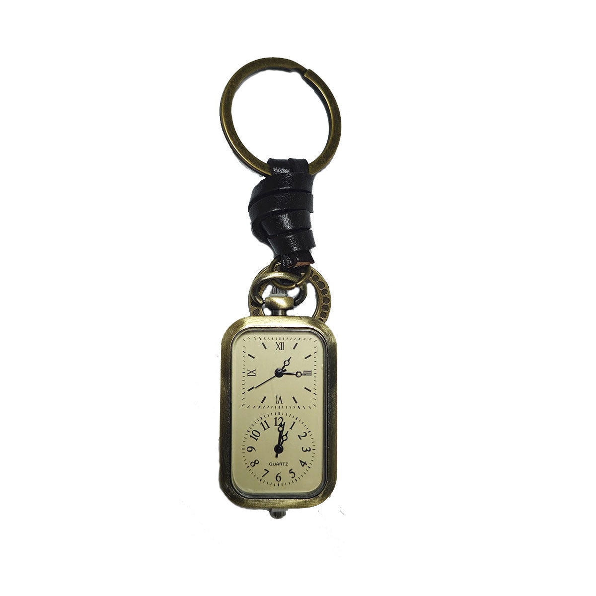 Montre de poche porte-clés tissée à la main