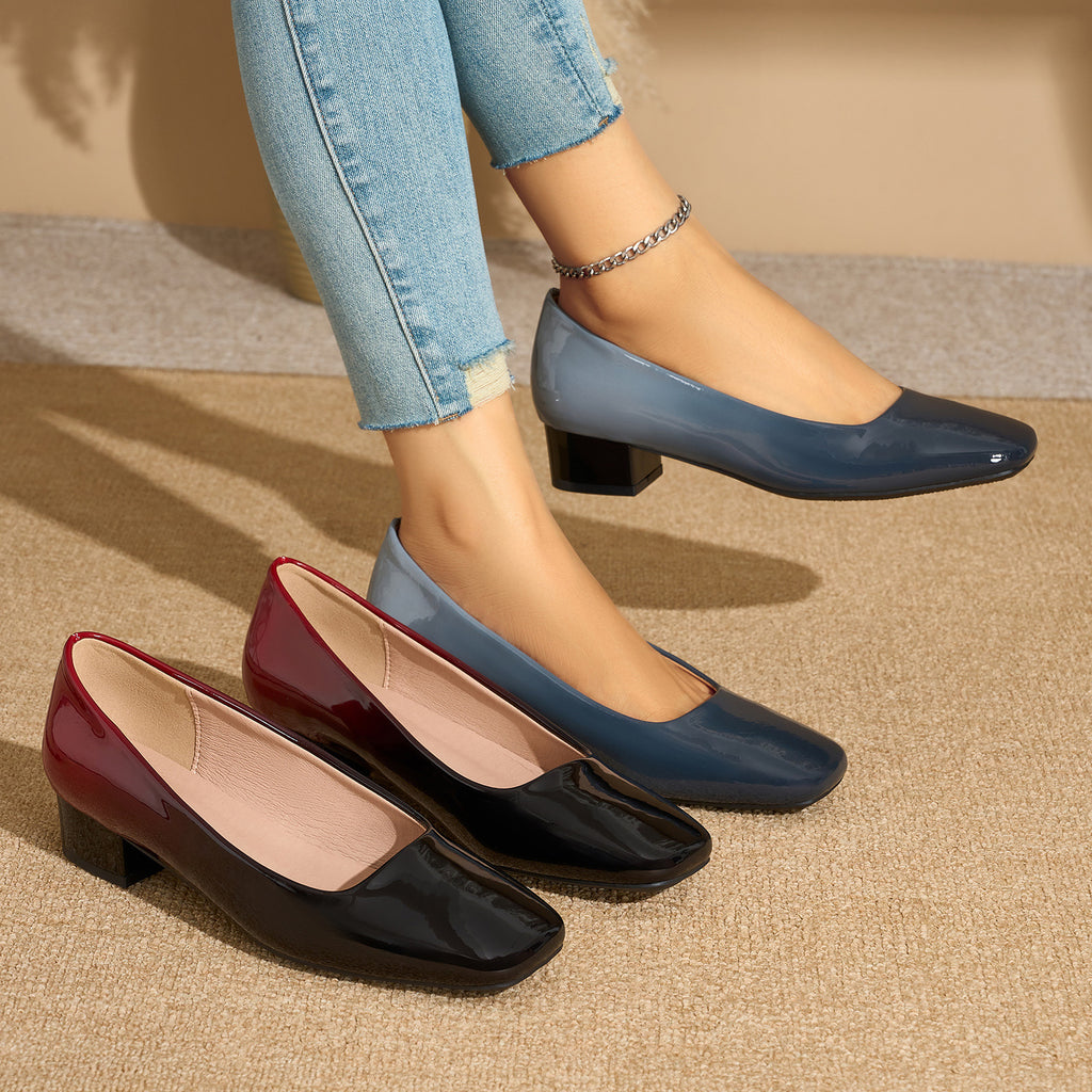 Gradient Couleur Elégantes Chaussures Haut Talon Pour Femmes