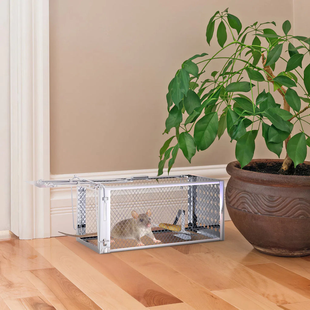 Cage de piège à rats à haute sensibilité - Construction en acier inoxydable