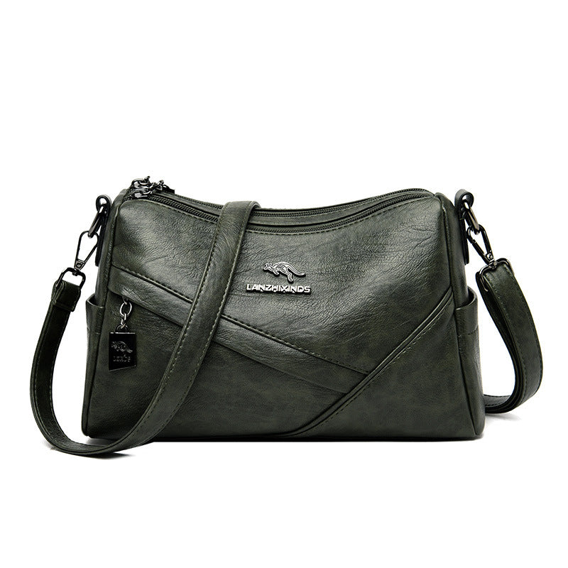 Épaule en cuir souple de mode Sac transversal de grande capacité