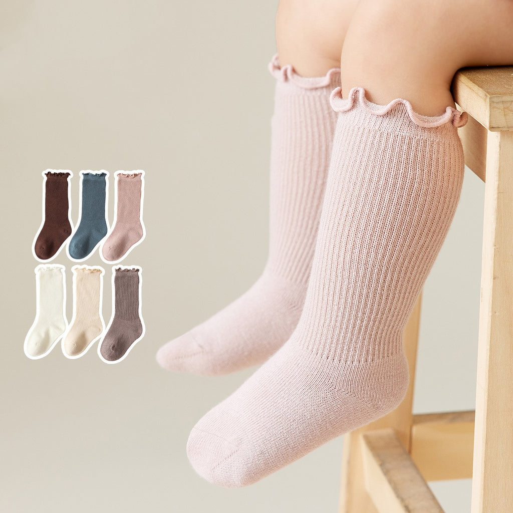 Printemps et automne mince Section mois Nouveau-né Chaussettes bébé en automne et en hiver