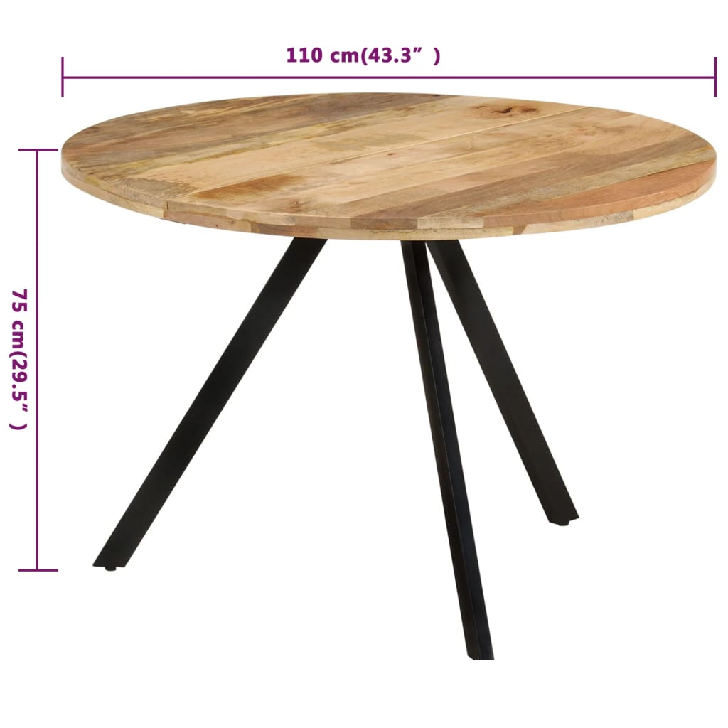 Table à manger Bois massif de mangue