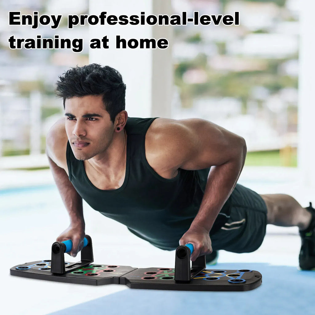 28 en 1 Push Up Rack Board System Fitness Workout Train Home Gym Exercise Stands