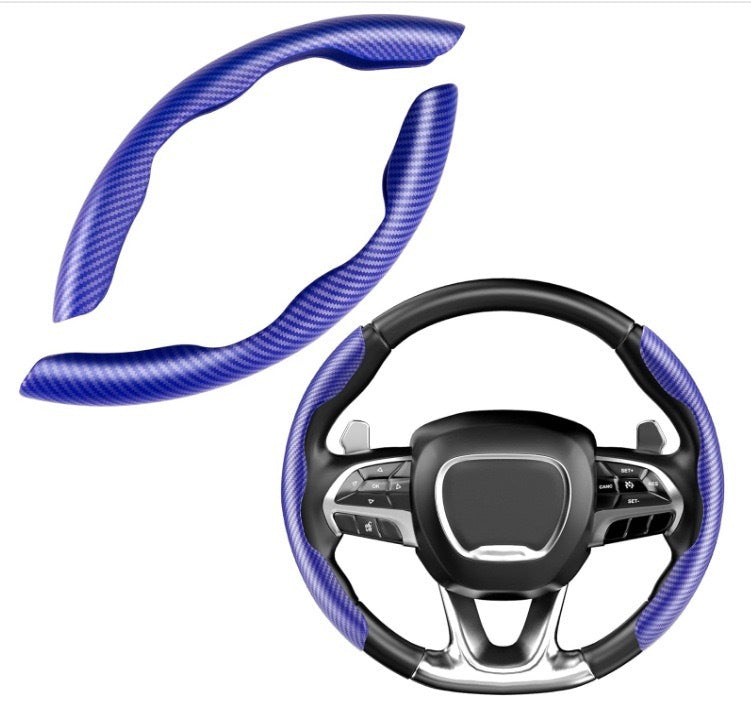 Car Steering Wheel Cover Carbon Fiber Pattern Steering Wheel Cover