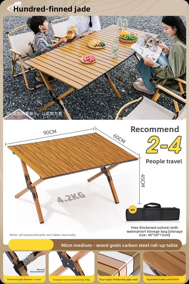 Outdoor folding table