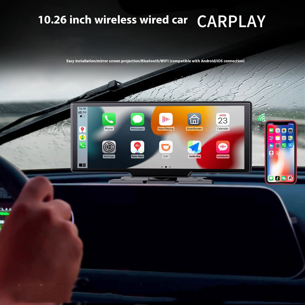 Wireless Carplay Light Sense Wifi Navigation Enregistreur de conduite