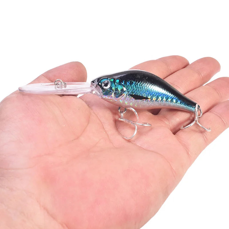 Floating Rock Little Fat Man Deep Diving Long Tongue Board Mino Lure