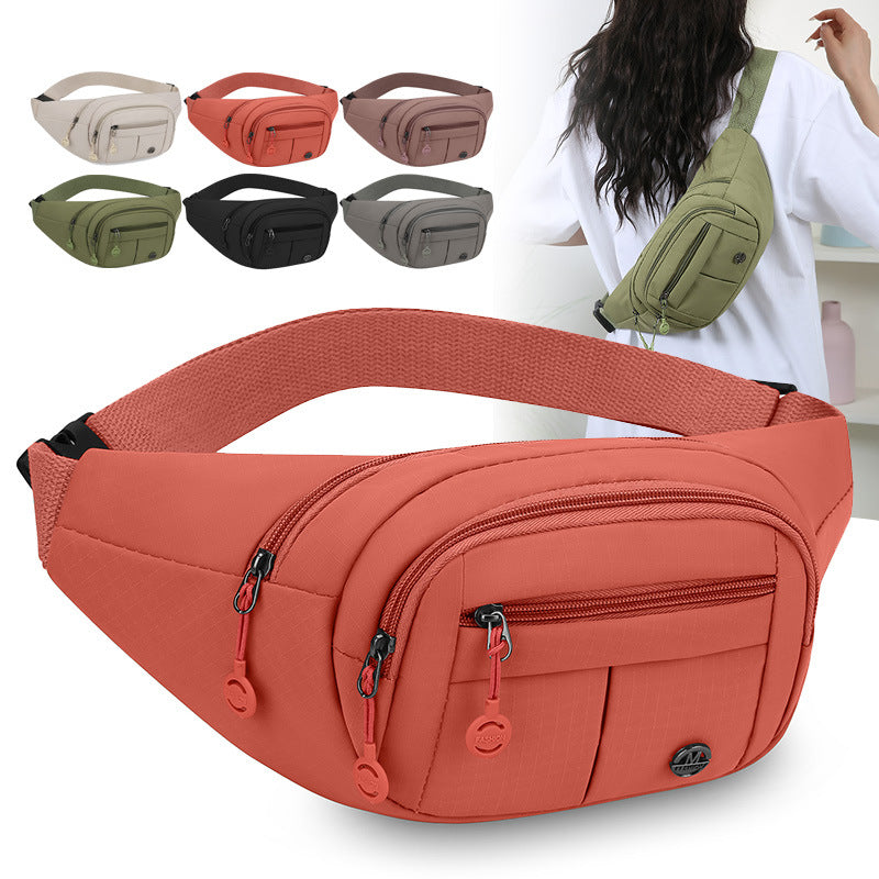 Simple Crossbody Bag Forest Series Polytile Leisure Nylon Sac à épaule Sports de plein air Mob