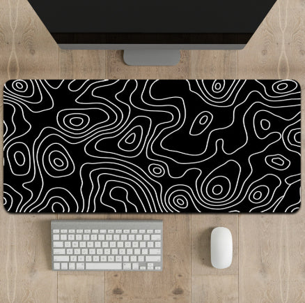 Résumé Rationalisé Ligne-pattern Non-dérapant Grande Mouse Pad