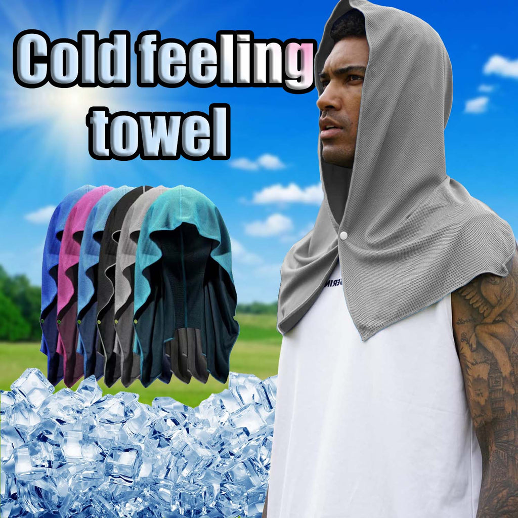 Serviette de sport à séchage rapide à capuche U-forme Cooling Serviette de protection contre le soleil