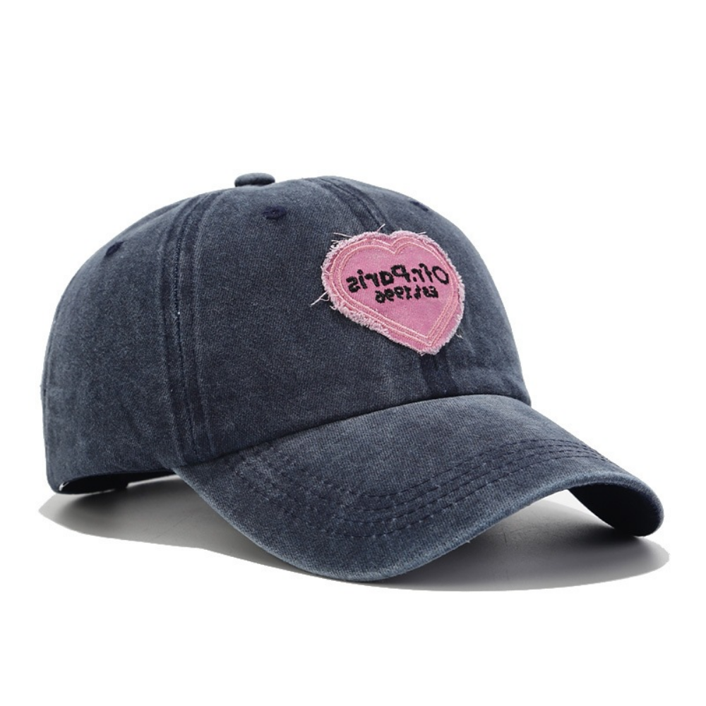 Les femmes lavées et décontractionnées Patchwork brodé Casquette de baseball pour Stree