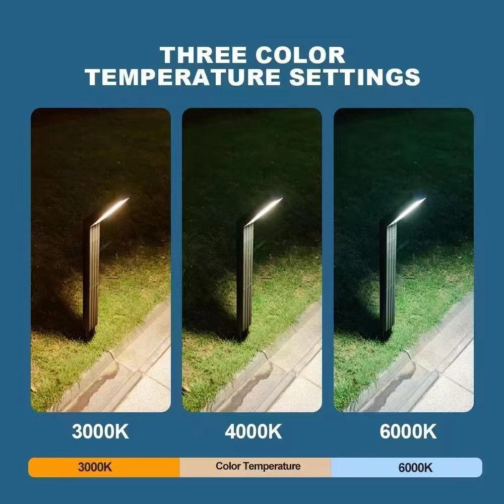 Lampe de pelouse solaire en T
