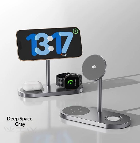 Support de charge de bureau magnétique 3-en-1